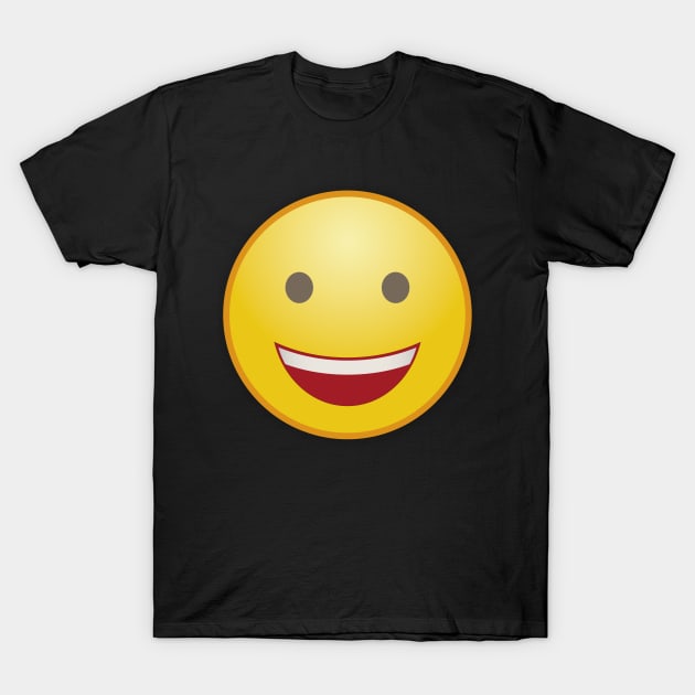 laughing smiley with open eyes T-Shirt by BK55